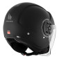 HELMET-OPEN FACE MT VIALE SV DUAL SCREEN- SOLID-MATT BLACK XS (ECE 22.06) 8434639172111