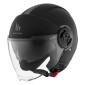 HELMET-OPEN FACE MT VIALE SV DUAL SCREEN- SOLID-MATT BLACK M (ECE 22.06) 8434639172135