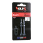 VALVE DE PNEU TUBELESS PRESTA VELOX ALU NOIR 44mm OBUS DEMONTABLE (VENDU A LA PAIRE SUR CARTE) 3660429506124