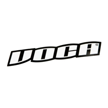 AUTOCOLLANT/STICKER VOCA RACING 110x40 mm NOIR/BLANC (VENDU A L'UNITE) 3700948284933