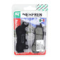 BRAKE PADS SET (2 pads) - NEWFREN FOR HONDA 125 CB F 2017>2022 (FD0576BT) (TOURING ORGANIC) 8025832420224