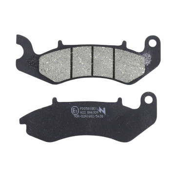 BRAKE PADS SET (2 pads) - NEWFREN FOR BENELLI 125 BN 2018>2021 Front / KEEWAY 125 CITY BLADE EFI 2016>2019, SUPERLIGHT 2019>2019, LOGIC EFI 2017>2019 Front (FD0581BE) (ELITE ORGANIC) 8025832420293