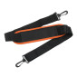 SACOCHE DE CINTRE/GUIDON VELO IBERA BAG NOIR LISERET ORANGE FIXATION CLIP (32x22x23cm - 7L) - AVEC PORTE CARTE ET BANDOUILLERE 4714102193510