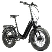 VELO ELECTRIQUE/VAE PLIANT FAT BIKE 20 LEADER FOX CODY 2024 MIXTE NOIR 7V MOTEUR ROUE AR BAFANG 36V 80Nm BATTERIE 16Ah 8592826043726