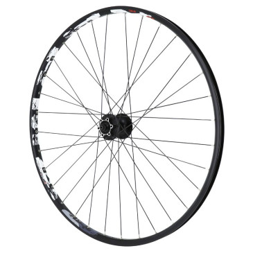 ROUE VTT DISQUE BLOCAGE 29" KARMA AVANT NOIR MOYEU SHIMANO M475 DISQUE 6 TROUS 32 RAYONS JANTE 21C 3660429057251