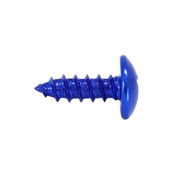 SELF-TAPPING SCREW 4,0 x 12 mm ALUMINIUM BLUE (10 in a bag). -SELECTION P2R-