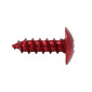 SELF-TAPPING SCREW 5,0 x 12 mm ALUMINIUM RED (10 in a bag). -SELECTION P2R-
