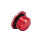 BOUCHON D'HUILE 50 A BOITE KRM PRO RIDE POUR DERBI 50 SENDA, GPR (EURO 2, 3, 4) ALU CNC ROUGE 3760382282414