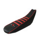 HOUSSE DE SELLE 50 A BOITE KRM PRO RIDE POUR DERBI 50 DRD PRO 2006>2011 NOIR/ROUGE 3760382280915