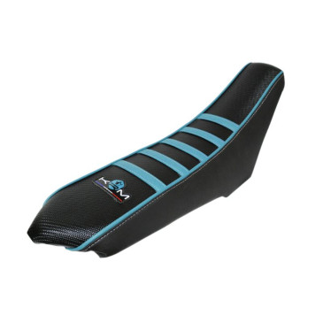 HOUSSE DE SELLE 50 A BOITE KRM PRO RIDE POUR RIEJU 50 MRT 2009> NOIR/BLEU TURQUOISE 3760382280557