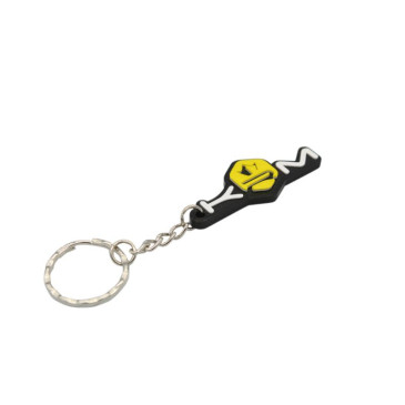 PORTE CLES KRM PRO RIDE 52x21 mm JAUNE (VENDU A L'UNITE) 3760382282865