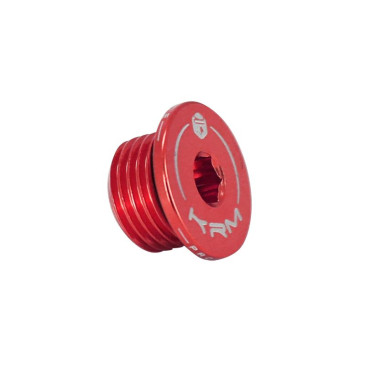 BOUCHON D'HUILE 50 A BOITE KRM PRO RIDE POUR DERBI 50 SENDA, GPR (EURO 2, 3, 4) ALU CNC ROUGE 3760382282414