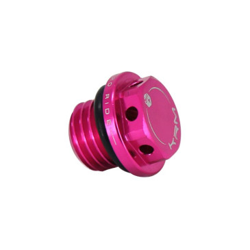 BOUCHON D'HUILE 50 A BOITE KRM PRO RIDE POUR MINARELLI 50 AM6/BETA 50 RR/RIEJU 50 MRT/SHERCO 50 SM-R, SE-R ALU CNC ROSE 3760382282261