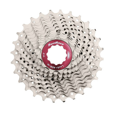 CASSETTE 11V. SUNRACE RX1 11-36 ROUTE POUR SHIMANO (NIVEAU 105) METALLIC ARGENT (LIVRE EN BOITE) (11,12,13,15,17,19,22,25,28,32,36) 4710944257106