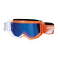 MASQUE/LUNETTES CROSS PROGRIP 3300 FL VISION MULTILAYERED BLANC/ORANGE FLUO ECRAN MIROIR BLEU ANTI-RAYURES/ANTI U.V./ANTI-BUEE (HOMOLOGUE CE-EN-N° AC-96025 REV.2) 0801766033499