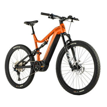 VELO ELECTRIQUE/VAE VTT 29 LEADER FOX ARGUS 2024 TOUT SUSPENDU HOMME ORANGE MAT 12V MOTEUR CENTRAL PANASONIC GX ULTIMATE 36V 90Nm BATTERIE 20Ah (CADRE 21,5''- H55cm - XL - POUR ADULTE DE 185cm à plus) 8592826043757