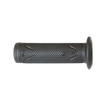 REVETEMENT POIGNEE PROGRIP MOTO ON ROAD 718 DOUBLE DENSITE NOIR/GRIS CLOSED END 122mm (PAIRE) 0801766034199