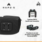 SACOCHE DE CINTRE/GUIDON VELO HAPO-G NOIR FIXATION CLIP 25.8/31.8 (16x32x19cm) 3104889922600