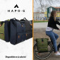 SACOCHE ARRIERE VELO DOUBLE HAPO.G ROLL-TOP 2x25L BLEU (61x33x16cm) 3104889922839