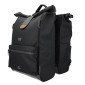 SACOCHE ARRIERE VELO DOUBLE HAPO.G ROLL-TOP 2x25L NOIR (61x33x16cm) - FIXATION SANGLES REGLABLES ET VELCROS SUR PORTE BAGAGE 3104889922815