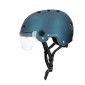 CASQUE VELO ADULTE CITY BLEU AVEC VISIERE ET MOLETTE DE REGLAGE TAILLE 53-59 (VENDU A L'UNITE) 3700256070778