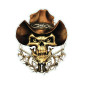 AUTOCOLLANT/STICKER LETHAL THREAT MINI COWBOY SKULL (60x80mm) 7577855506940