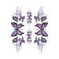 AUTOCOLLANT/STICKER LETHAL THREAT PURPLE BUTTERFLY (DROIT ET GAUCHE) (150x200mm) 7577859011990