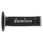 REVETEMENT POIGNEE DOMINO MOTO OFF ROAD A190 NOIR/GRIS CLOSED END 120-123mm (PAIRE) 8033900000438