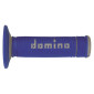 REVETEMENT POIGNEE DOMINO MOTO OFF ROAD A190 BLEU/GRIS CLOSED END 120-123mm (PAIRE) 8033900000445