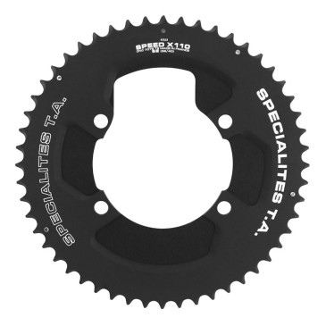 PLATEAU ROUTE 4BRA D.110 POUR SHIMANO ULTEGRA R8000 / 6800 TA SPEED 2-X110 (AERO) 52DTS EXTERIEUR COMPATIBLE 105 5800+R7000/DURA ACE 9000+9100 NOIR D.110 POUR SHIMANO ULTEGRA R8000 / 6800 TA SPEED 2-X110 (AERO) 11V. (PENSER A COMMANDER LE KIT INTRAVIS CORRESPONDANT) 3662458017220