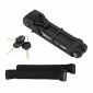 ANTIVOL VELO PLIABLE/PLIANT A CLE MASTERLOCK DIAM 5 mm L 950 mm NOIR TYPE COUTEAU (INCLUS SUPPORT FIXATION, 3 CLES) -HOMOLOGUE FUB- 3520190945556