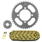 CHAIN AND SPROCKET KIT FOR SYM 125 XS K 2007>2013 428 15x39 (Ø SPROCKET 64/80/8.5) (OEM SPECIFICATION) -AFAM- 5400598055782