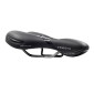 SELLE ROYAL RESPIRO LOISIR GEL CONFORT MAX MODERATE AVEC PROTECTION LATERALE ET ELASTOMERE NOIR 282x182mm 496g 8021890578969