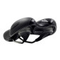 SELLE ROYAL RESPIRO LOISIR GEL CONFORT MAX MODERATE AVEC PROTECTION LATERALE ET ELASTOMERE NOIR 282x182mm 496g 8021890578969