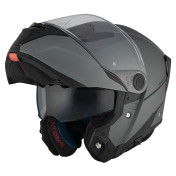 HELMET-FLIP-UP - MT ATOM SV 2 DUAL SCREEN- SOLID- MATT GREY XS (ECE 22.06) 8434639175648