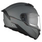 HELMET-FLIP-UP - MT ATOM SV 2 DUAL SCREEN- SOLID- MATT GREY XS (ECE 22.06) 8434639175648