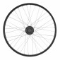 WHEEL FOR TREKKING BIKE- 700X35 REAR ER20 ALUMINIUM - BLACK-DOUBLE WALLED- NEXUS HUB 7 SPEED for CENTERLOCK DISC- 36 stainless spokes. 0000000028592