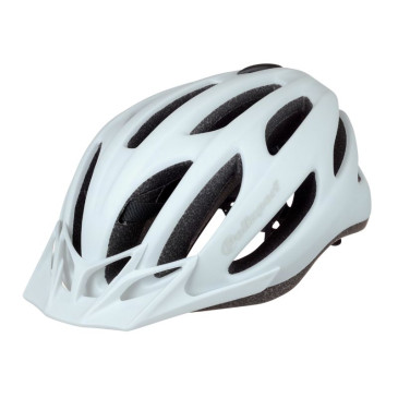 CASQUE VELO CITY ADULTE POLISPORT SPORT FLOW IN-MOLD BLANC MAT AVEC VISIERE BLANCHE TAILLE 54-58 SYSTEM QUICK LOCK 5604415099748