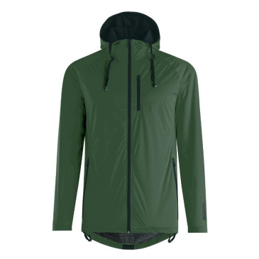 VESTE DE PLUIE ADULTE GIST GIACCA WATERPROOF 15 MICRON AVEC CAPUCHE VERT KAKI M -5276 8013271357539