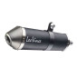 SILENCIEUX 50 A BOITE LEOVINCE X-FIGHT INOX NOIR POUR BETA 50 RR EURO 5 2023> VENDU SANS LE COLLECTEUR (PASSAGE HAUT A DROITE) (REF 17008B) (HOMOLOGUE CE) 8050162761723