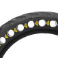 PNEU TROTTINETTE 8.5 X 2.00 NID ALVEOLE NOIR ET JAUNE FLUO PNEU PLEIN LARGEUR INTERIEUR 34 mm 3700948285923