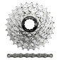 CASSETTE ET CHAINE (PACK) 9V. SUNRACE R91 11-28 ROUTE POUR SHIMANO NICKEL (LIVRE EN BOITE) (11,12,13,14,16,18,21,24,28) 8785294214433