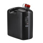 JERRYCAN/BIDON ESSENCE/CARBURANT PRESSOL EN POLYETHYLENE NOIR AVEC BEC FLEXIBLE 20L (AVEC GRADUATION) 4103810211478