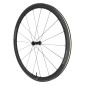 ROUES ROUTE PATIN 700 MICHE RE.ACT 38 CARBONE NOIR CASSETTE SHIMANO SH 12/11/10V HAUTEUR/PROFIL 38 mm (PAIRE) - TUBELESS READY 8054757040811