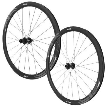 ROUES ROUTE DISQUE 700 FIR FC 38D CENTERLOCK CARBONE NOIR CASSETTE SHIMANO SH 12/11/10V AXE TRAVERSANT 12/100 ET 12/142 HAUTEUR/PROFIL 38 mm (PAIRE) - TUBELESS READY 8013271358536