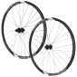 ROUES GRAVEL DISQUE 700 FIR GALAXIUM CENTERLOCK NOIR CASSETTE SRAM XDR 12V AXE TRAVERSANT 12/100 ET 12/142 HAUTEUR/PROFIL 26 mm (PAIRE) - TUBELESS READY