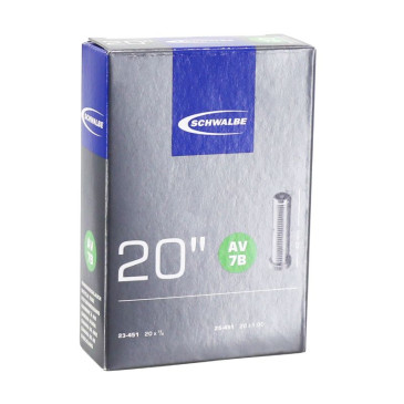 CHAMBRE A AIR VELO 20 x 0.90 / 1.00 SCHWALBE VALVE STANDARD (23/25-451) (AV7B) 4026495613477