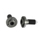 BAR ENDS - YASUNI PRO RACE ALUMINIUM CNC GREY Ø 17mm - for bar Ø 22,2mm (PAIR) 8401001018131