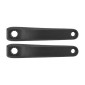 MANIVELLE DROITE + GAUCHE STRONGLIGHT MAGAN4 170mm NOIR ISIS POUR BOSCH génération 1 -2 et 4/BROSE (DEPORT 10mm) - SANS VIS 3700948292693