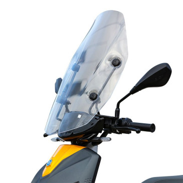 PARE BRISE HAUT TRANSPARENT ORIGINE PIAGGIO ONE MOPED, MOTORCYCLE ELECTRIQUE 2021> -1B010502-